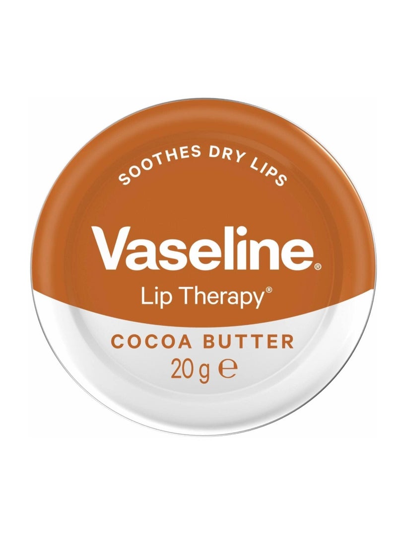 فازلين مرطب شفاه بزبدة الكاكاو (20 جم) - مرطب مكثف للشفاه - لشفاه ناعمة ومتألقة - غني بزبدة الكاكاو والشيا النقية - غير دهني - Image 1